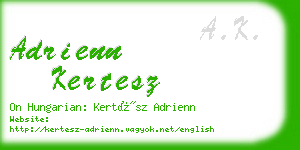 adrienn kertesz business card